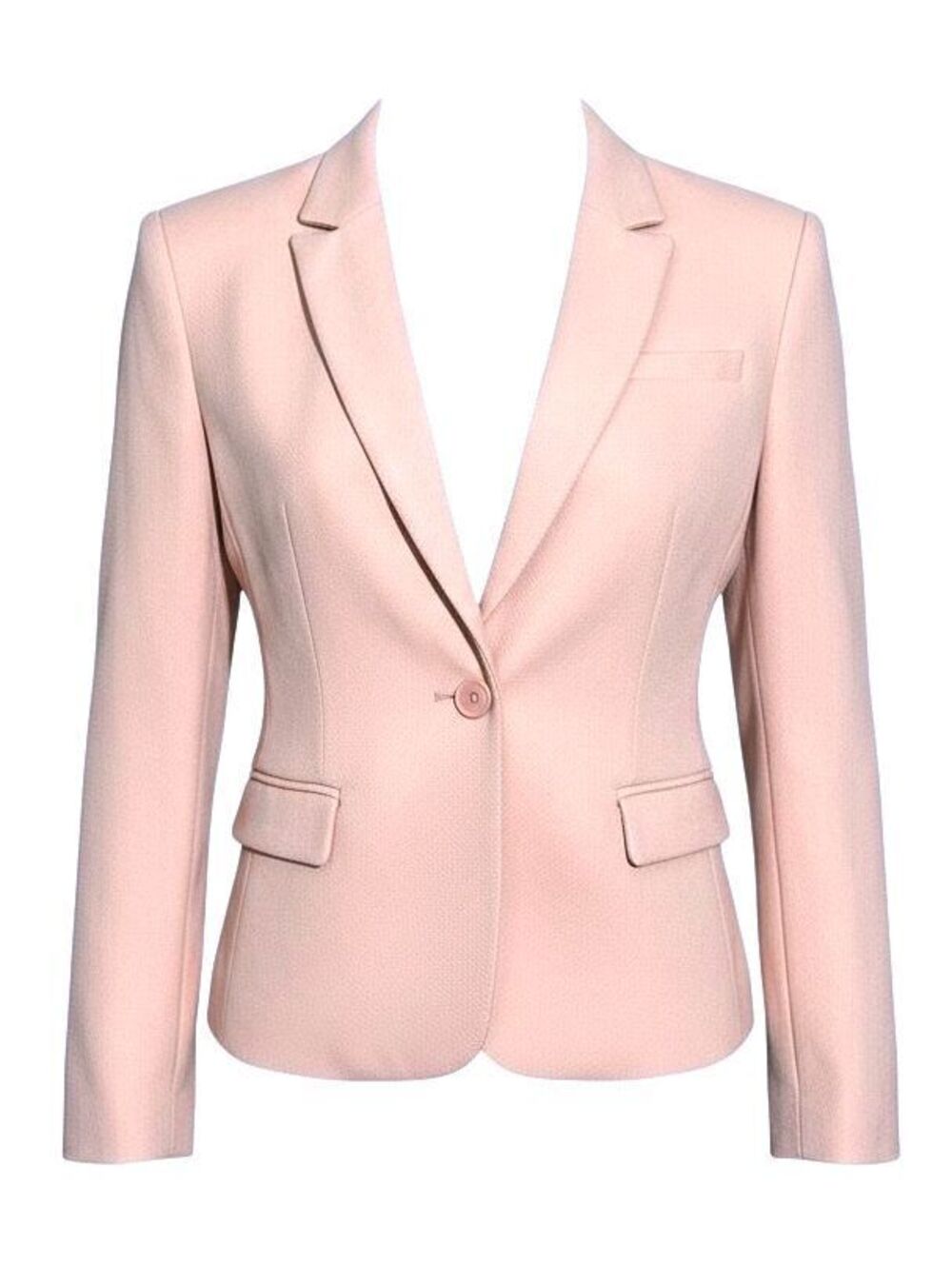 THE LIMITED Womens (XS) Powder Pink 1-Button Stretch Career/Dinner Blazer Lined